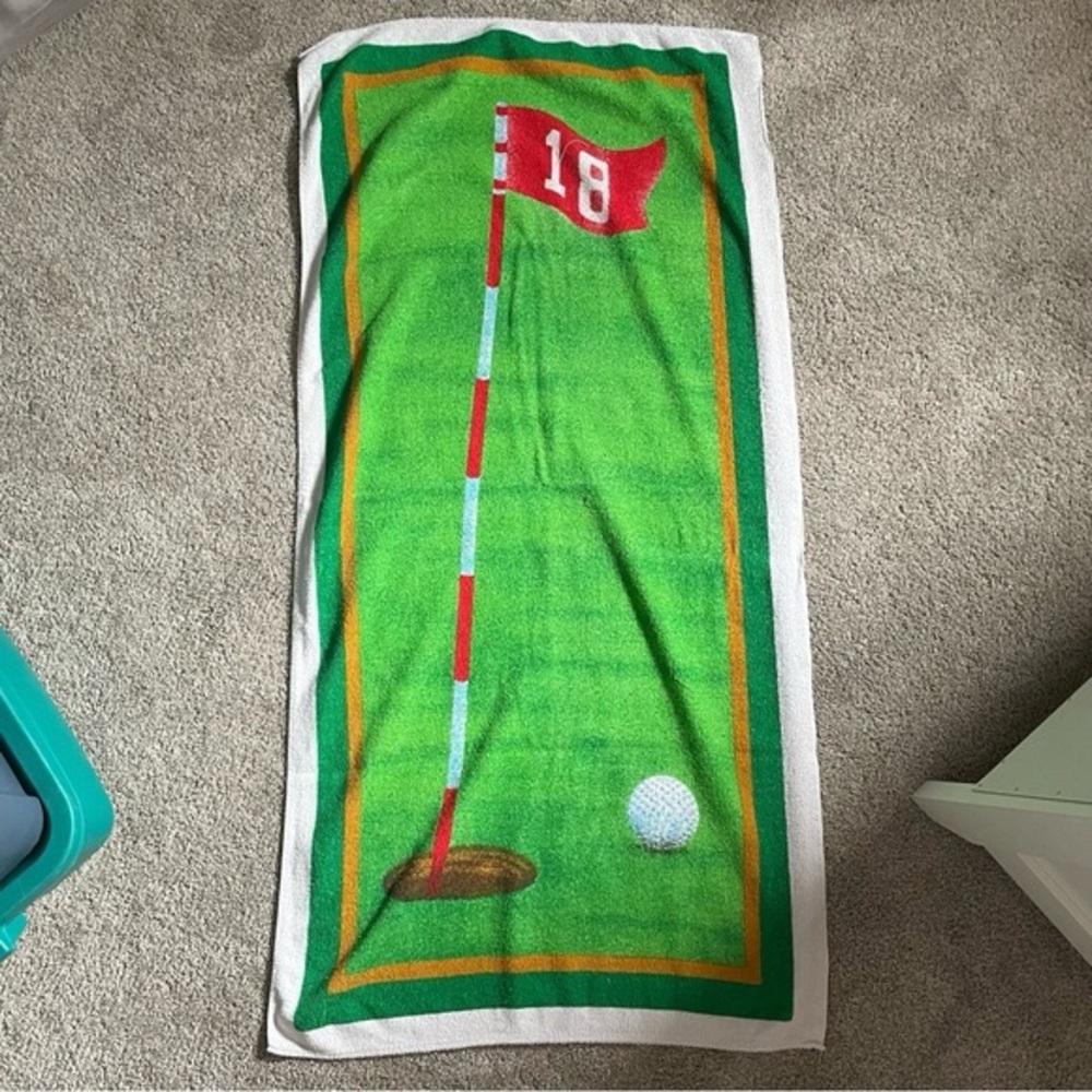 Vintage Golf Towel Last Hole 100% Cotton